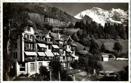 38607 - Schweiz - Wengen , Hotel Alpenrose - nicht gelaufen