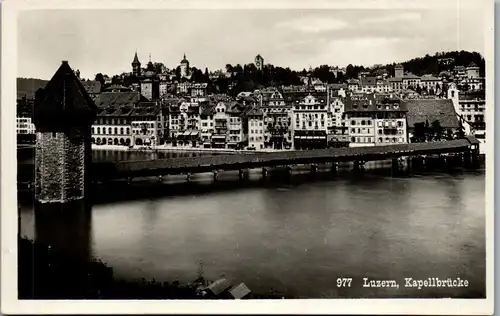 38628 - Schweiz - Luzern , Kapellbrücke - nicht gelaufen