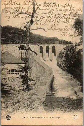 38636 - Frankreich - La Bourboule , Le Barrage - gelaufen 1905