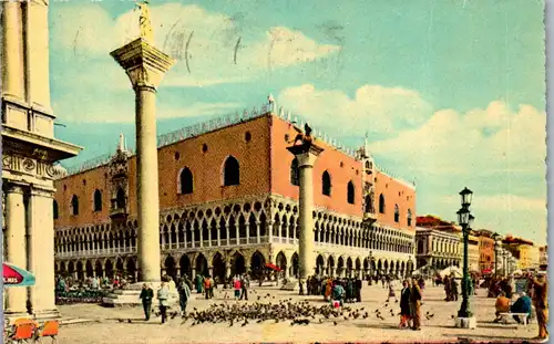 38650 - Künstlerkarte - Venezia , Palazzo Ducale - nicht gelaufen