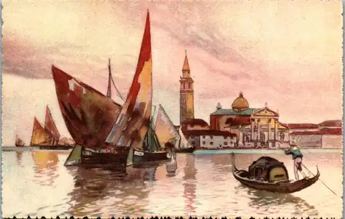 38653 - Künstlerkarte - Venezia , Isola di S. Giorgio - nicht gelaufen