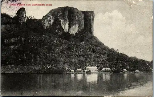 38670 - Mikronesien - Deutsche Kolonien Karolinen Ponape Jokoj Felsen und Landschaft Jokoj - gelaufen 1914