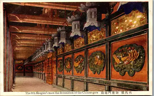 38710 - Japan - The 6th Shogun's mau the decoration of the Chinee gate - nicht gelaufen