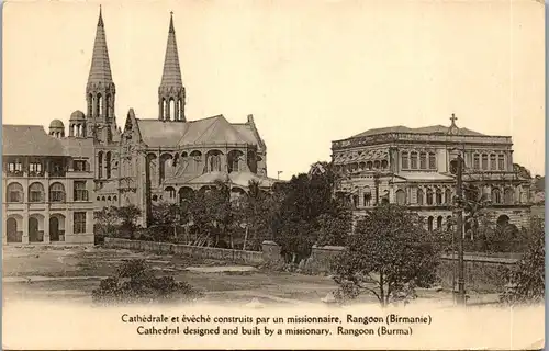 38717 - Myanmar Burma - Cathedrale Missionaire , Rangoon - nicht gelaufen
