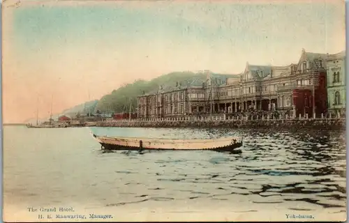 38753 - Japan - Yokohama , The Grand Hotel , H. E. Manwaring , Manager - nicht gelaufen