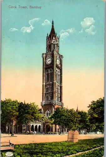 38754 - Indien - Bombay , Clock Tower - nicht gelaufen