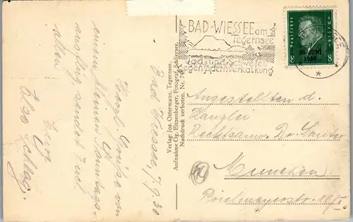 38770 - Deutschland - Bad Wiessee mit Tegernsee - gelaufen 1930