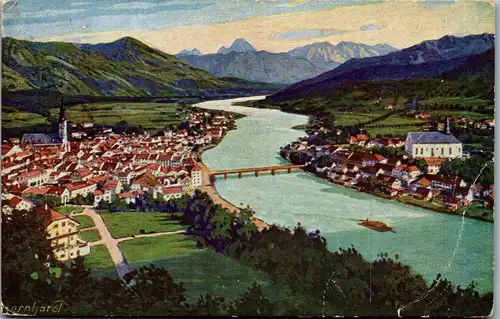 38772 - Deutschland - Bad Tölz a. d. Isar mit Juifen und Zottenjoch - gelaufen 1927