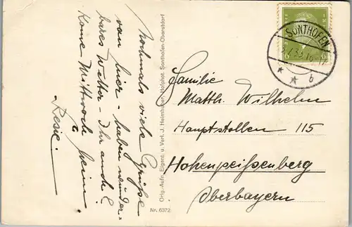 38785 - Deutschland - Sonthofen , Blick v. Kalvarienberg geg. d. Allgäuer Alpen - gelaufen 1933