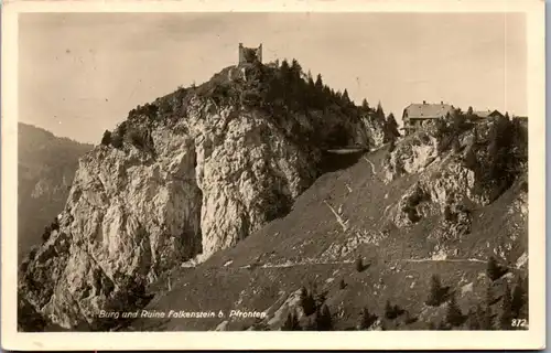 38788 - Deutschland - Pfronten , Burg und Ruine Falkenstein - gelaufen 1936