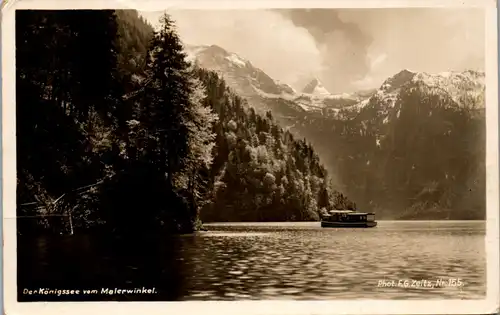 38797 - Deutschland - Der Königsee vom Malerwinkel , Berchtesgadener Land - gelaufen 1938