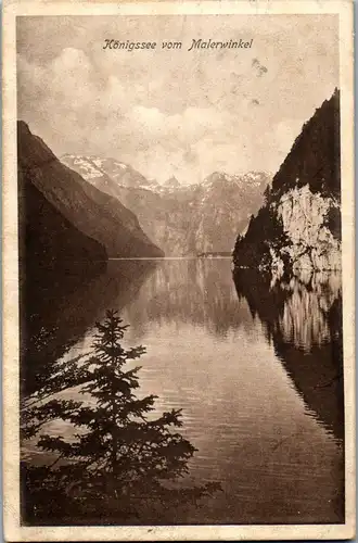 38806 - Deutschland - Königssee vom Malerwinkel - gelaufen 1911