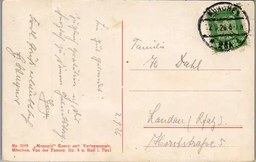 38811 - Deutschland - Bad Reichenhall , Kirchberg - gelaufen 1926