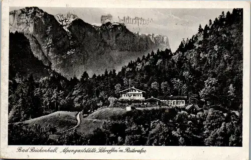 38813 - Deutschland - Bad Reichenhall , Alpengaststätte Schroffen mit Reiteralpe - gelaufen 1943