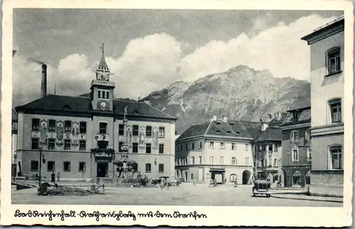 38815 - Deutschland - Bad Reichenhall , Rathausplatz - gelaufen 1943