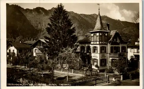 38832 - Deutschland - Oberammergau , Haus Peter Rendl , Petrus  - nicht gelaufen