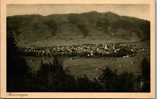 38834 - Deutschland - Oberammergau , Panorama - nicht gelaufen