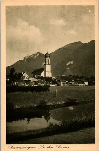 38836 - Deutschland - Oberammergau , An der Ammer - nicht gelaufen
