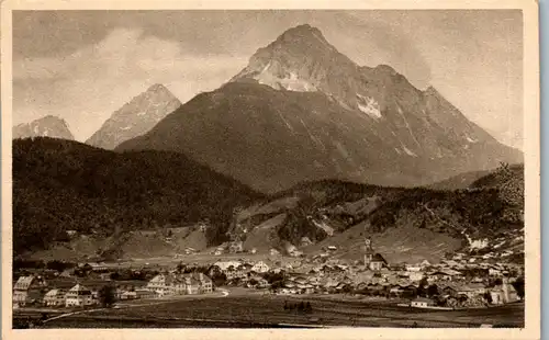 38839 - Deutschland - Mittenwald mit Wetterstein und Öfelekopf - nicht gelaufen