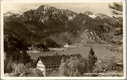 38867 - Deutschland - Kochelsee mit Herzogstand , Seehof - nicht gelaufen