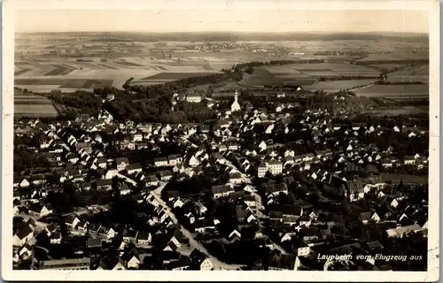 38871 - Deutschland - Laupheim vom Flugzeug aus - gelaufen