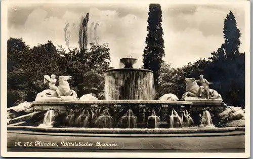 38878 - Deutschland - München , Wittelsbacher Brunnen - gelaufen 1931