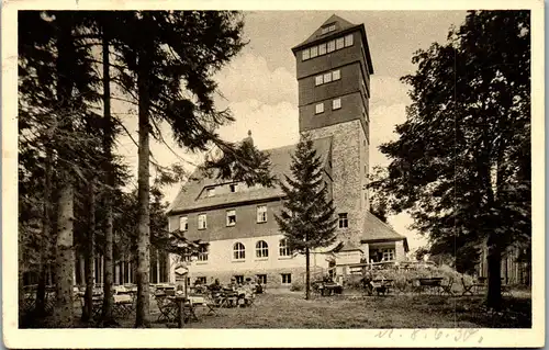 38933 - Deutschland - Oberwiesenthal , Unterkunftshaus auf dem Bärenstein , Paul Dotzauer - gelaufen 1930