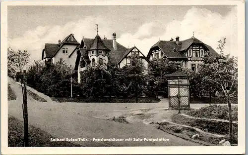 38949 - Deutschland - Solbad Sulza , Thür. , Pensionshäuser mit Sole Pumpstation - gelaufen 1953