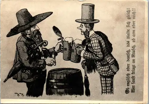 38970 - Humor - Ob englisch oder deutsch, no AK