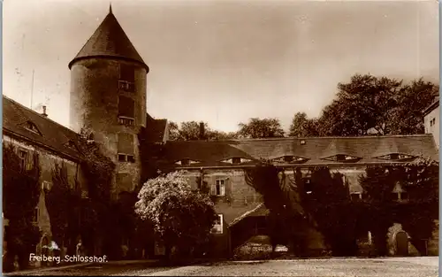 38982 - Deutschland - Freiberg , Schlosshof - gelaufen 1929
