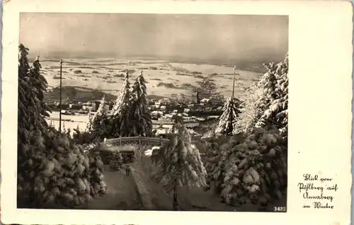 39011 - Deutschland - Blick vom Pöhlberg auf Annaberg im Winter , Feldpost - gelaufen 1941