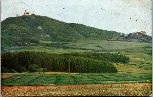 39024 - Deutschland - Hohenrechberg mit Kirche und Ruine von Norden - gelaufen 1912