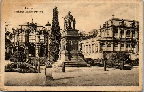 39041 - Deutschland - Dresden , Friedrich August Denkmal - nicht gelaufen