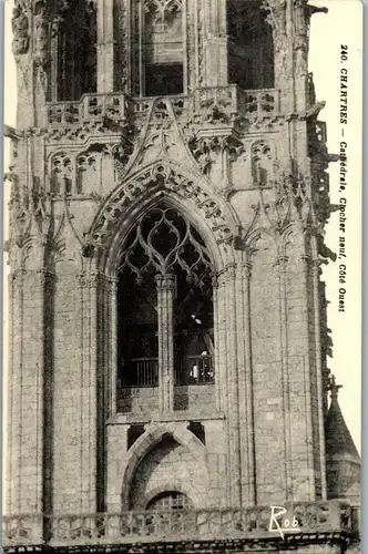 39055 - Frankreich - Chartres , Cathedrale , Clocher neuf , Cote Ouest - nicht gelaufen