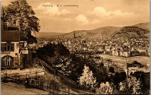 39072 - Deutschland - Freiburg im Breisgau v. Lorettoberg - gelaufen
