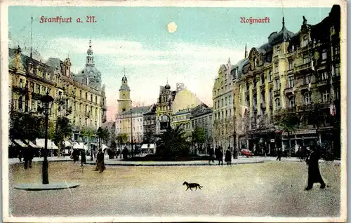 39085 - Deutschland - Frankfurt a. M. , Roßmarkt - gelaufen 1910
