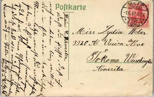 39089 - Frankreich - Rezonville , Quartier des Prinzen Luitpold von Baiern , Bayern - gelaufen 1907