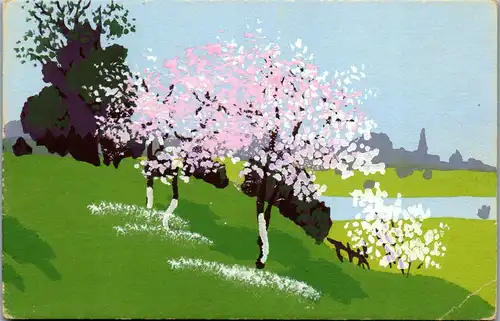 39101 - Künstlerkarte - Landschaft - nicht gelaufen