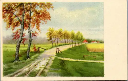 39103 - Künstlerkarte - Landschaft - nicht gelaufen