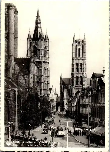 39112 - Belgien - Gand , Gent , Le Beffroi et Eglise St. Bavon - nicht gelaufen