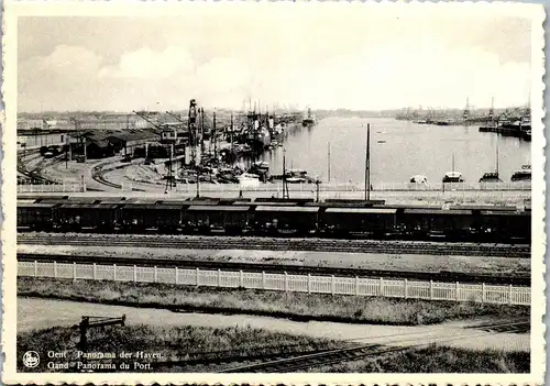 39113 - Belgien - Gand , Gent , Panorama du Port , Train , Zug - nicht gelaufen