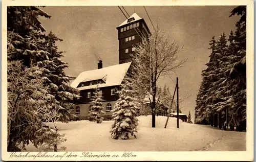 39127 - Deutschland - Oberwiesenthal , Unterkunftshaus auf dem Bärenstein - nicht gelaufen