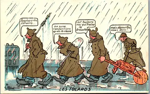 39146 - Militaria - Humor . Les Tolards - nicht gelaufen