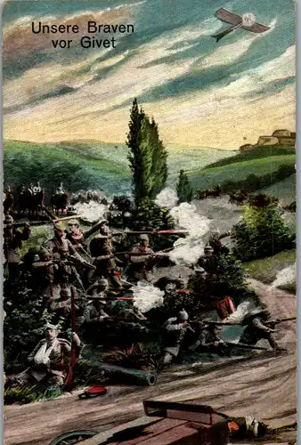 39152 - Militaria - Unsere Braven vor Givet , Robert Schmidt , Fahrräder Geringswalde - gelaufen