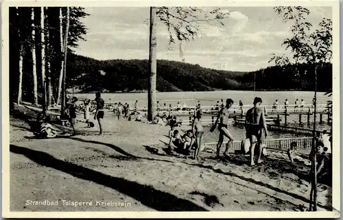 39169 - Deutschland - Kriebstein , Strandbad , Talsperre - gelaufen 1934