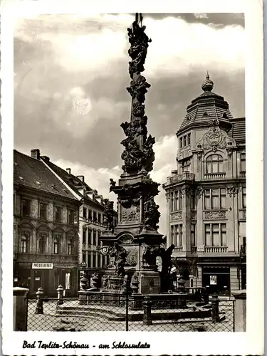 39175 - Tschechien - Bad Teplitz Schönau , Am Schlossplatz - nicht gelaufen