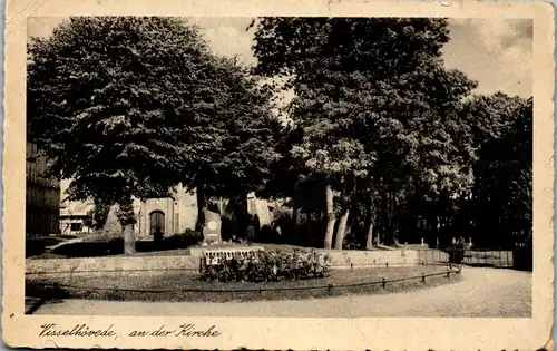 39181 - Deutschland - Visselhövede , An der Kirche - gelaufen 1942