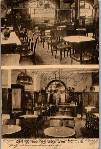 39188 - Deutschland - Nürnberg , Cafe Metropol , Inh. Leonh. Syarto - gelaufen 1924