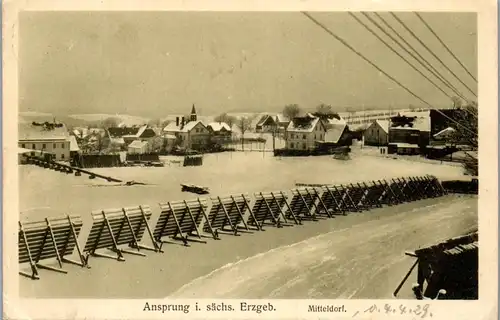 39194 - Deutschland - Ansprung i. sächs. Erzgeb. , Mitteldorf - gelaufen 1929