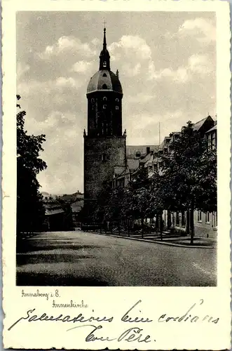 39226 - Deutschland - Annaberg im Erzgebirge , St. Annenkirche , Feldpost - gelaufen 1940